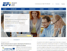 Tablet Screenshot of efinvest.ro